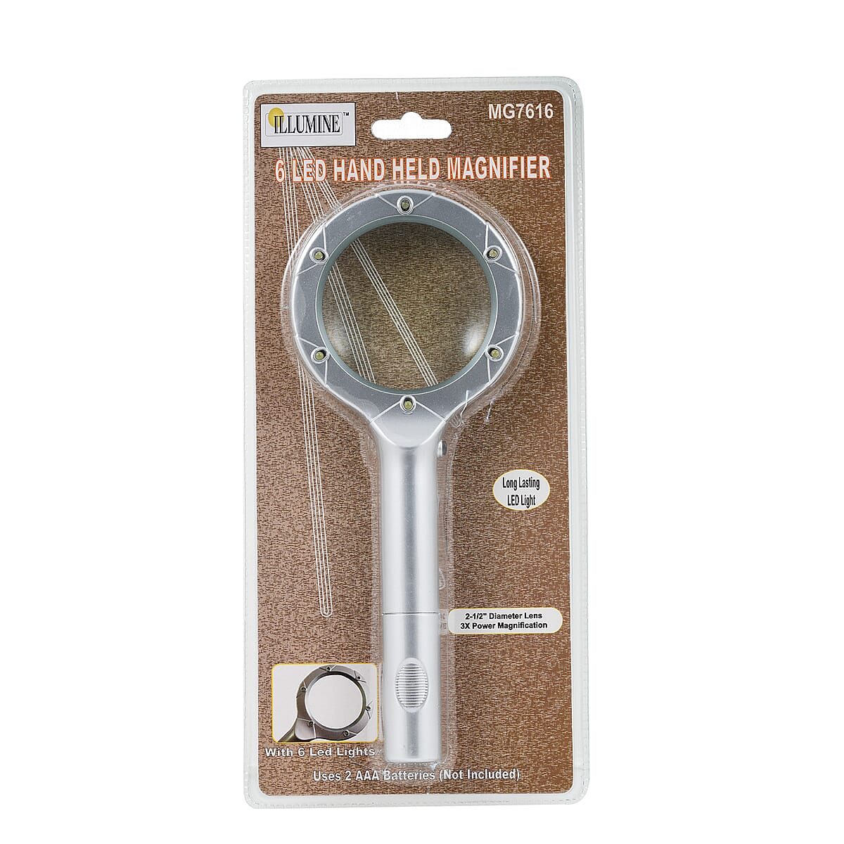 Closeout ILLUMINE 6 LED Hand Held Magnifier image number 4