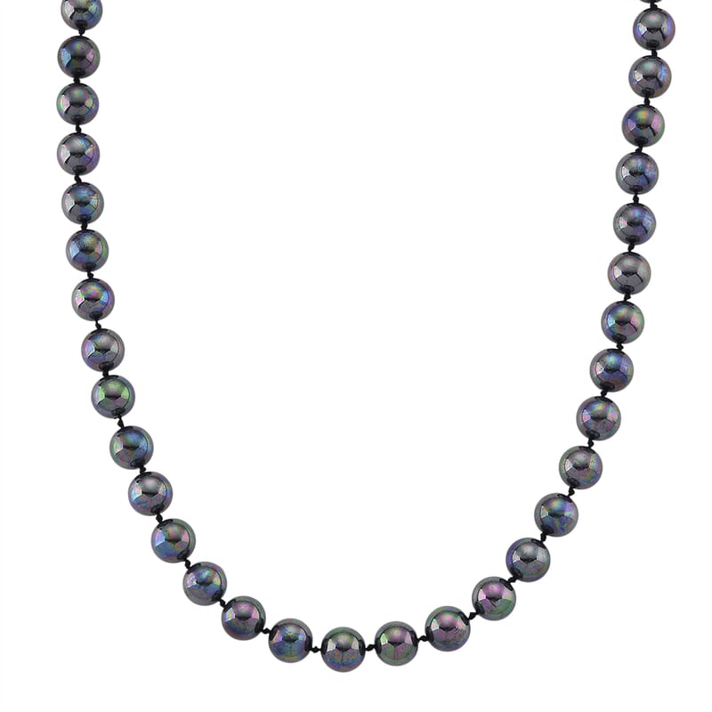 Tahitian Shell Pearl Necklace in ION Plated YG Stainless Steel 20 Inches