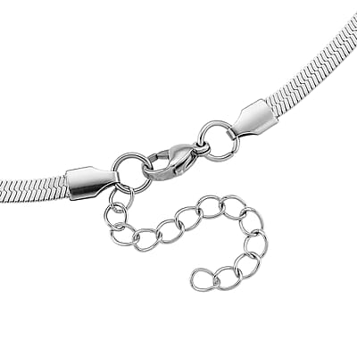 Blue Howlite, Enameled Feather Necklace (20-22 Inches) in Stainless Steel 10.00 ctw