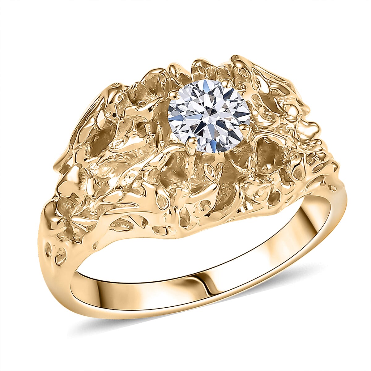 Luxuriant Lab Grown Diamond VS 0.75 ctw Ring in 10K Yellow Gold (Size 10.0) 9.99 Grams image number 0
