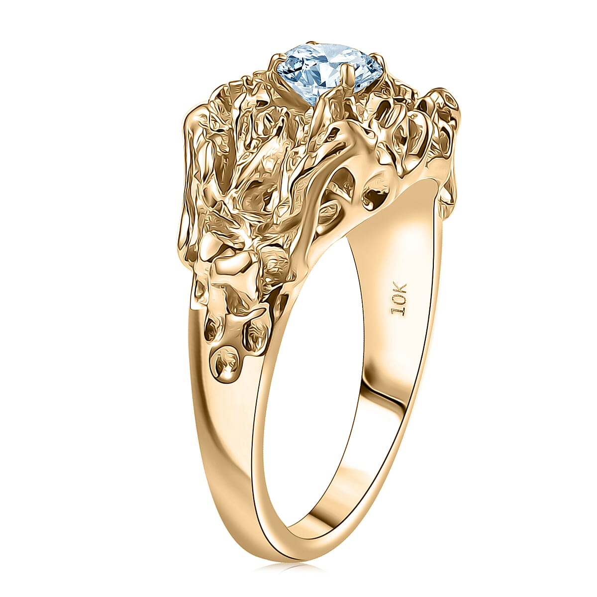 Luxuriant Lab Grown Diamond VS 0.75 ctw Ring in 10K Yellow Gold (Size 10.0) 9.99 Grams image number 3
