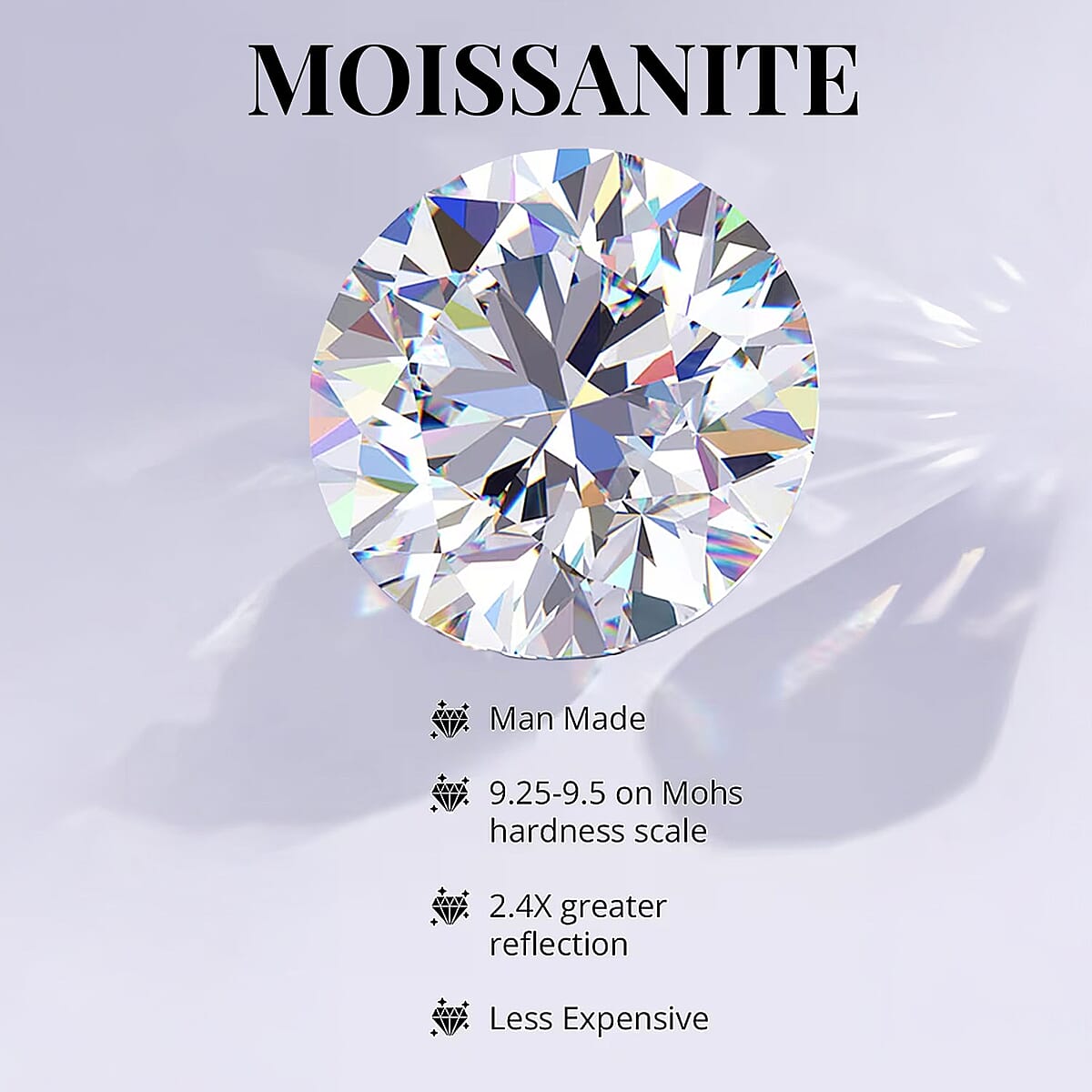 D'Joy Asscher Cut Moissanite 1.90 ctw Ring in Rhodium Over Sterling Silver (Size 5.0)  image number 3