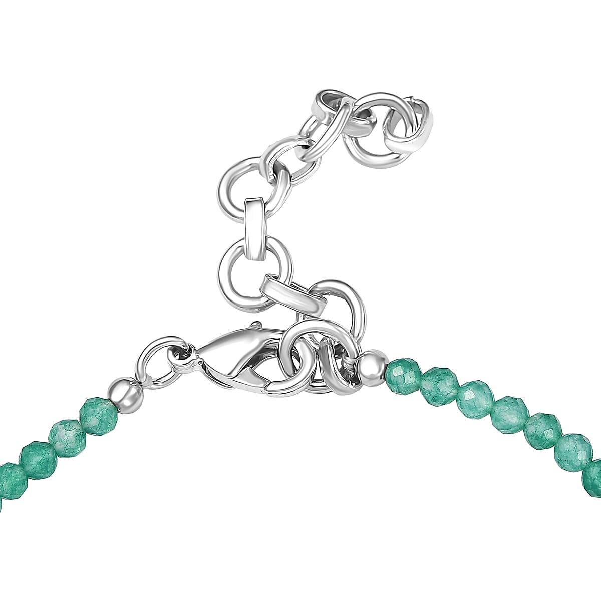 EverTrue Chartreuse Quartz (Triplet) and Multi Gemstone 15.40 ctw Bracelet in Platinum Bond (7.25 In) image number 3