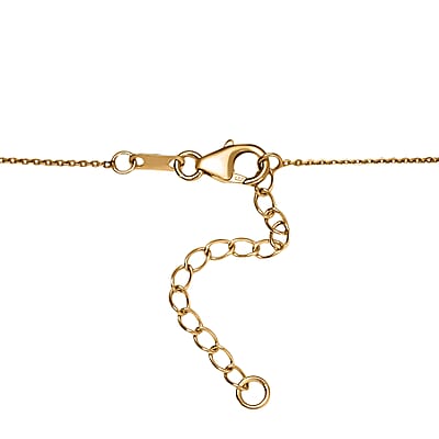 D'Joy AAA Brazilian Heliodor and Multi Gemstone 7.60 ctw Twilight Majesty Necklace in 18K Vermeil Yellow Gold Over Sterling Silver 18 Inches