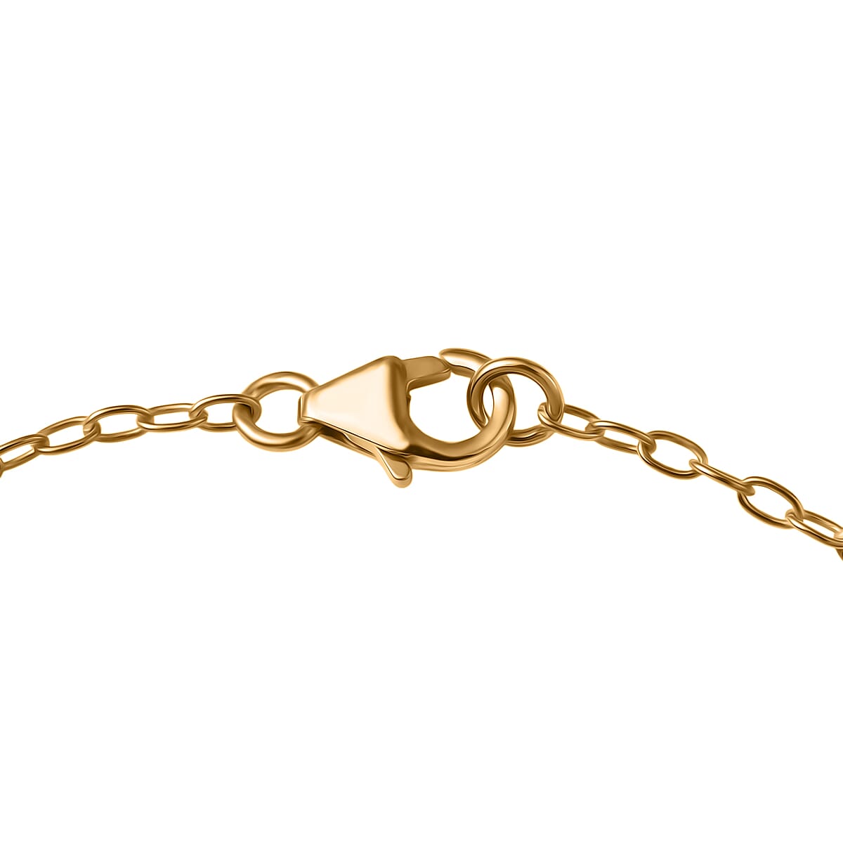 D&rsquo;Joy Green Onyx 9.10 ctw Bracelet in 18K Vermeil Yellow Gold Over Sterling Silver (7.50 In) image number 3