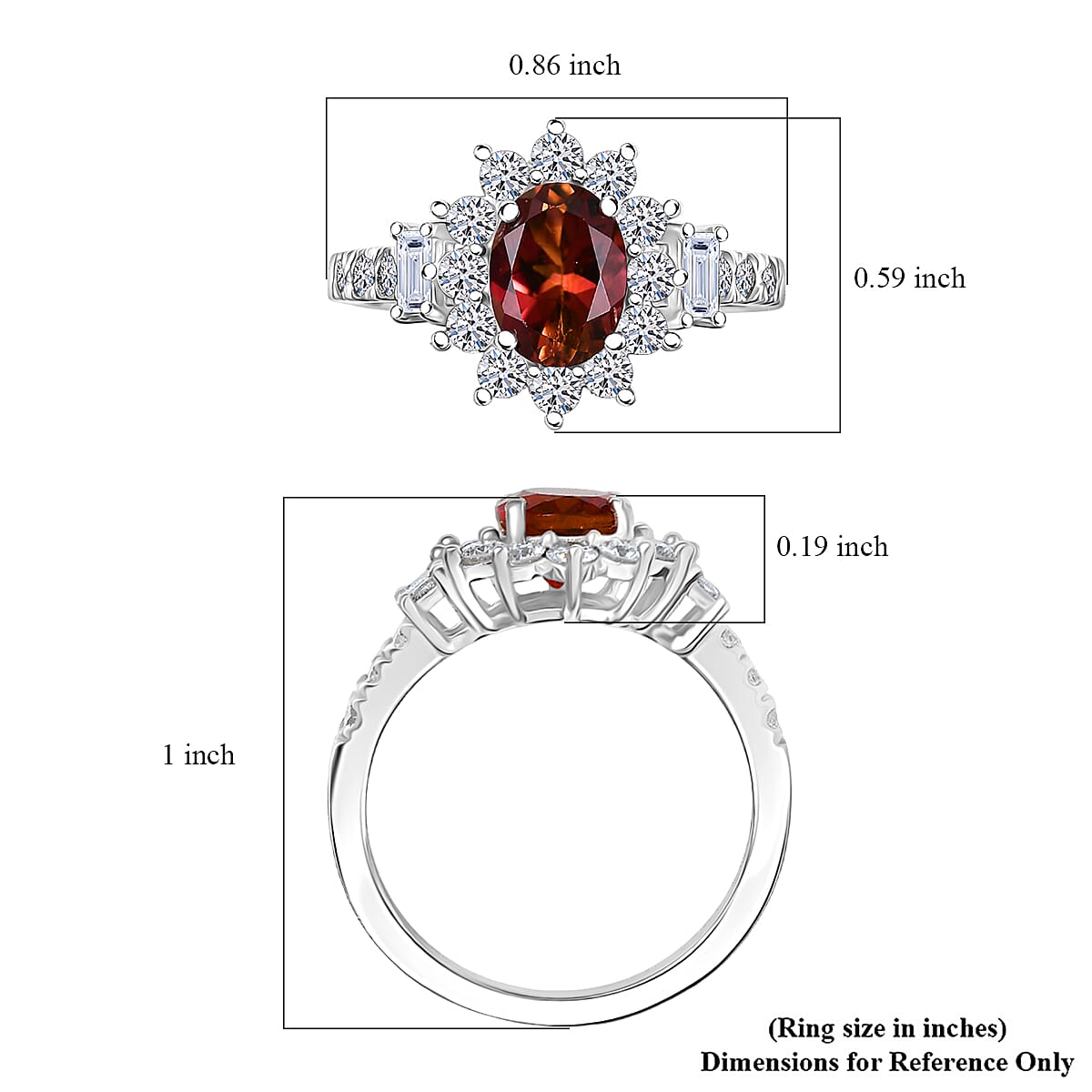 Premium Byzantine Tourmaline and G-H SI Luxuriant Lab Grown Diamond 2.40 ctw Timeless Halo Ring in Rhodium Over Sterling Silver (Size 10.0) image number 5