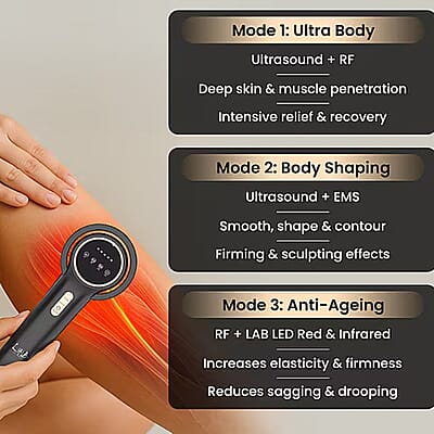 LAB Maximus Ultra Multi Technology Cellulite, Tone & Lift Body Device (Lifetime Warranty)