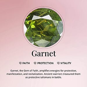 D'Joy Premium Ambanja Demantoid Garnet and Moissanite 2.10 ctw Verdant Empress Ring in 18K Vermeil Yellow Gold Over Sterling Silver (Size 9.0)