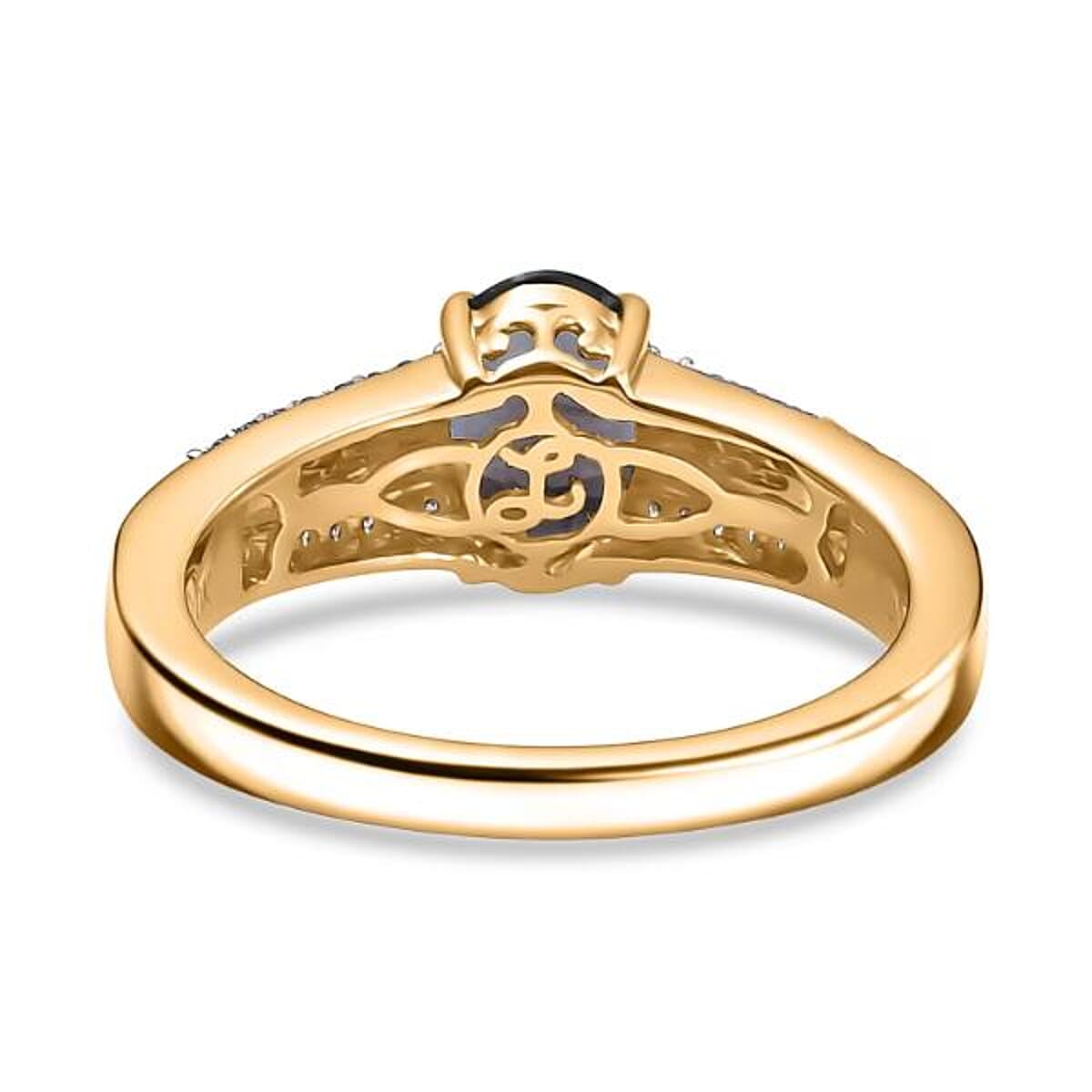 Luxoro AAA Royal Lavender Spinel, Purple Diamond and I2 Diamond 1.60 ctw Imperial Violet Ring in 10K Yellow Gold (Size 7.0) image number 6