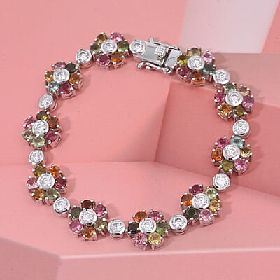 Multi-Tourmaline Bracelet  (6.50 In)