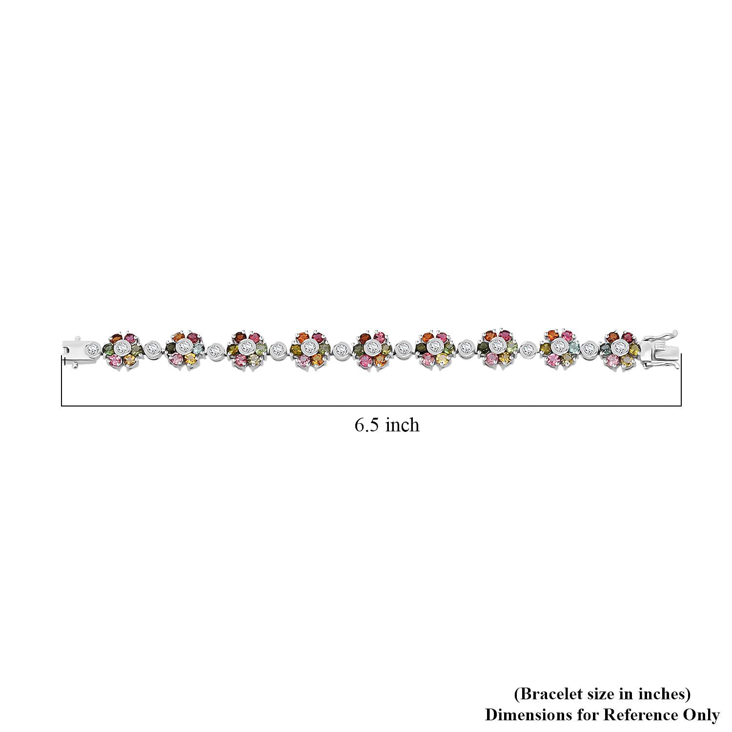 Multi-Tourmaline Bracelet  (6.50 In)