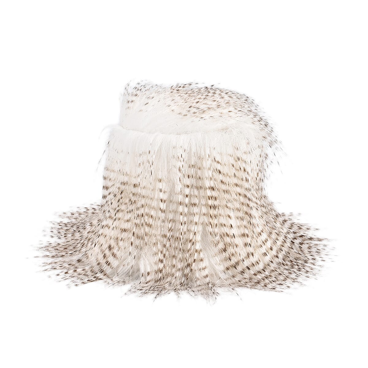 Tamsy Beige Faux Fur Bucket Hat  image number 0