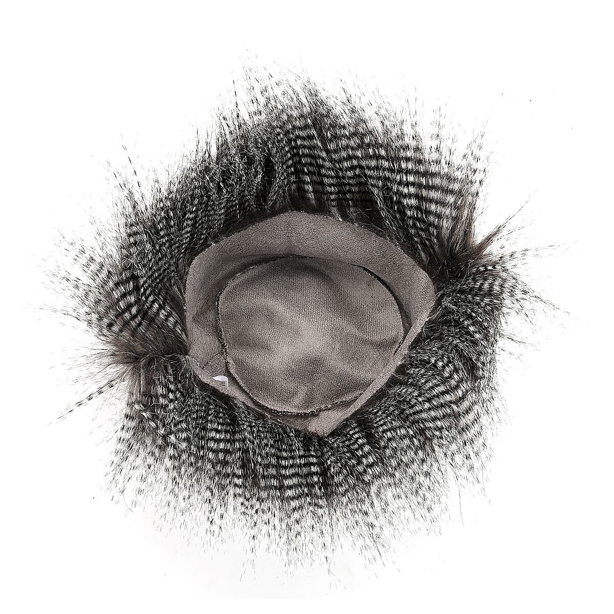 Tamsy Black Faux Fur Bucket Hat  image number 4