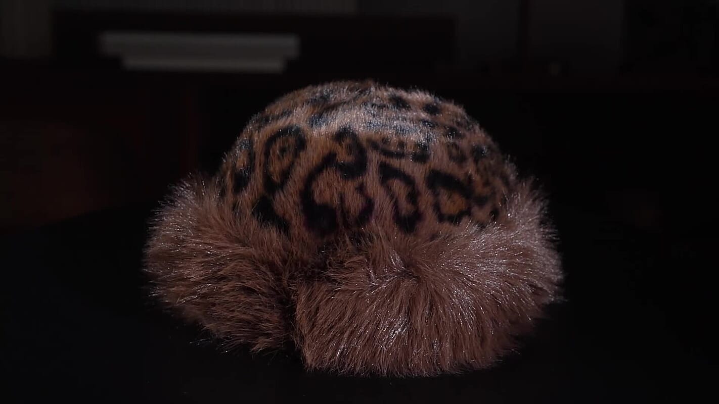 Tamsy Set of 2 Brown Faux Fur Round Hat