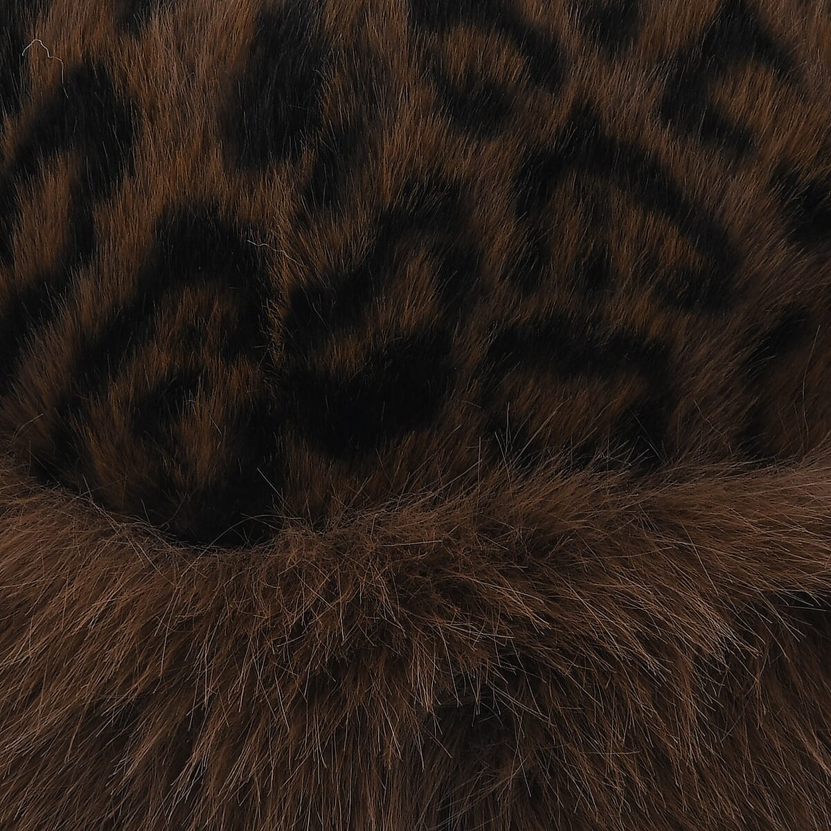 Tamsy Set of 2 Brown Faux Fur Round Hat  image number 6