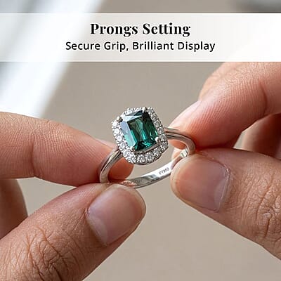 Certified & Appraised Rhapsody AAAA Monte Belo Indicolite and E-F VS Diamond 1.80 ctw Ring in 950 Platinum (Size 11.0) 5.80 Grams