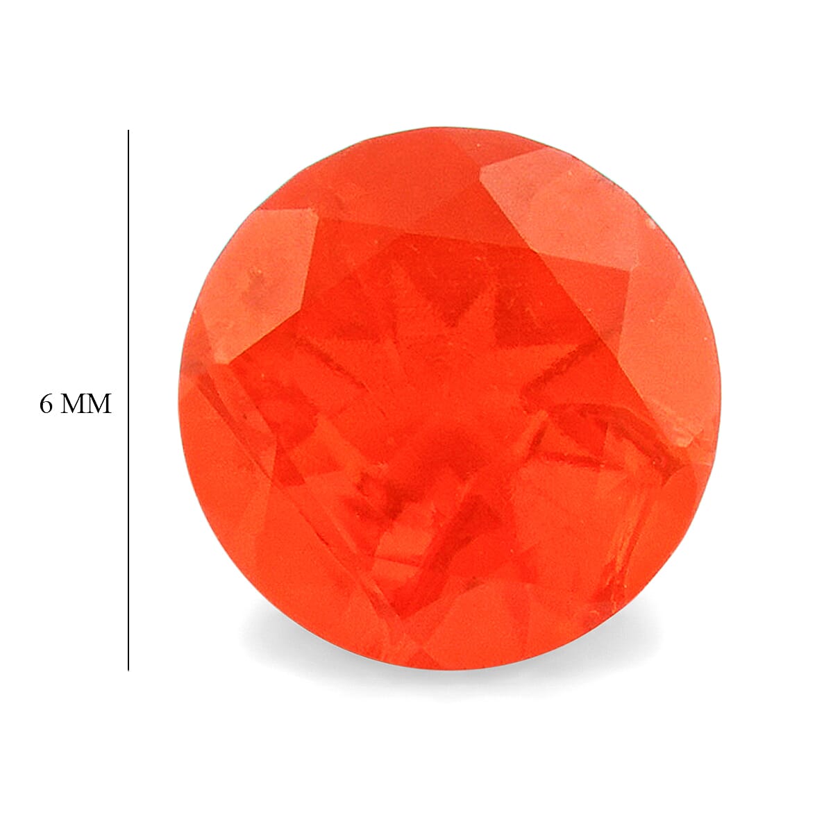 Fire Opal (Rnd 6 mm) 0.55 ctw
