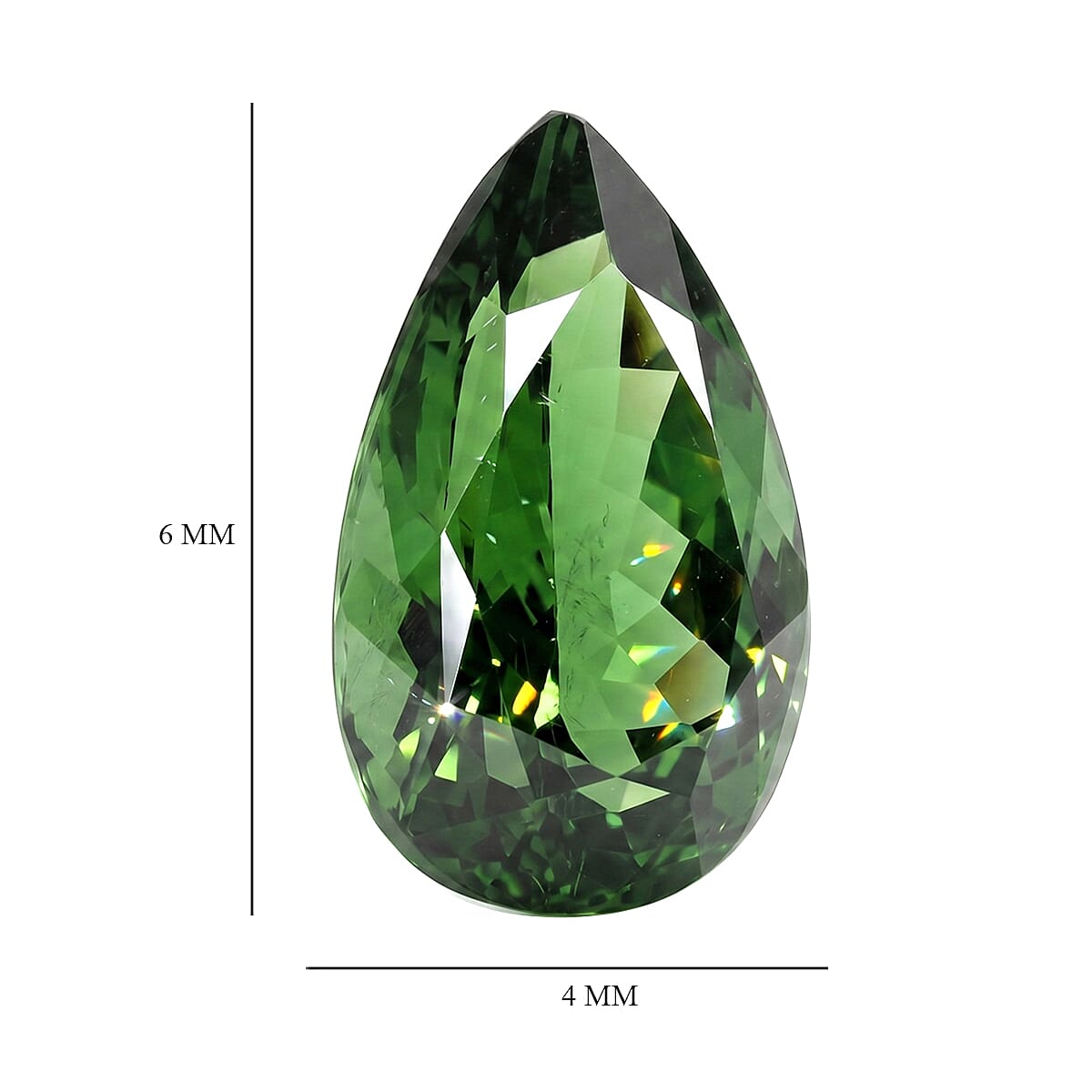 Tsavorite Garnet (Pear 6x4 mm) 0.30 ctw