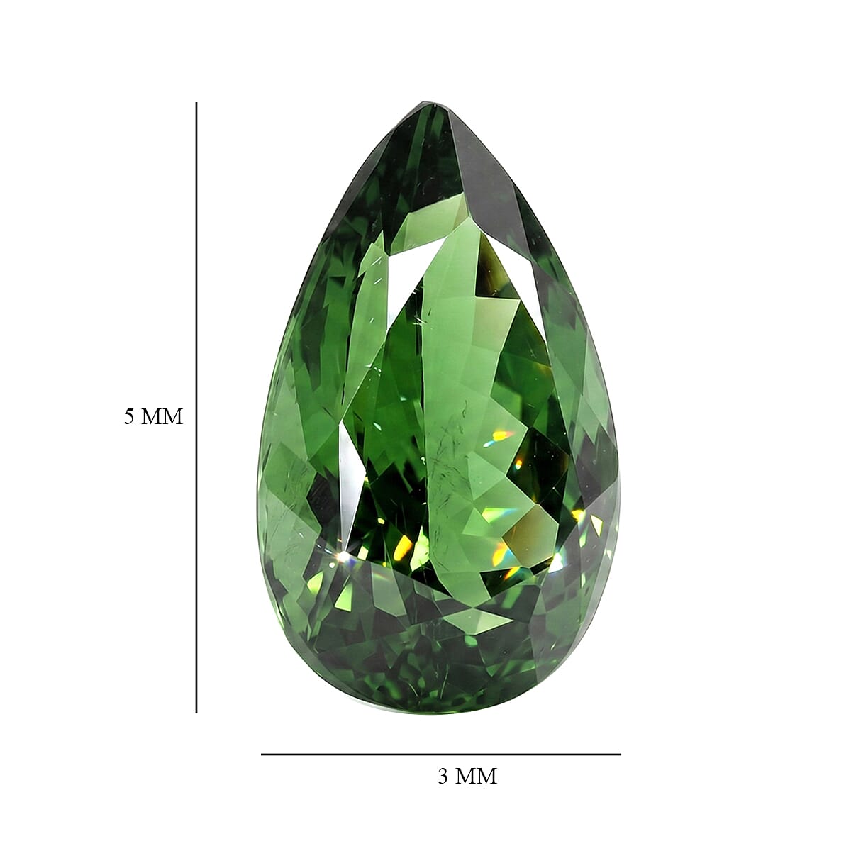 Tsavorite Garnet (Pear 5x3 mm) 0.20 ctw