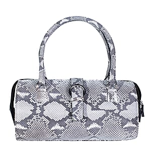 Ankur's Treasure Chest Doorbuster The Grand Pelle Handcrafted Natural Genuine Python Leather Barrel Bag