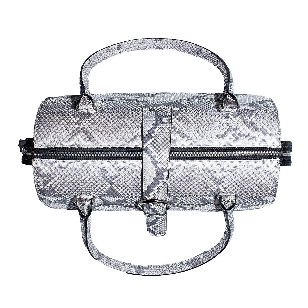 Ankur's Treasure Chest Doorbuster The Grand Pelle Handcrafted Natural Genuine Python Leather Barrel Bag image number 5