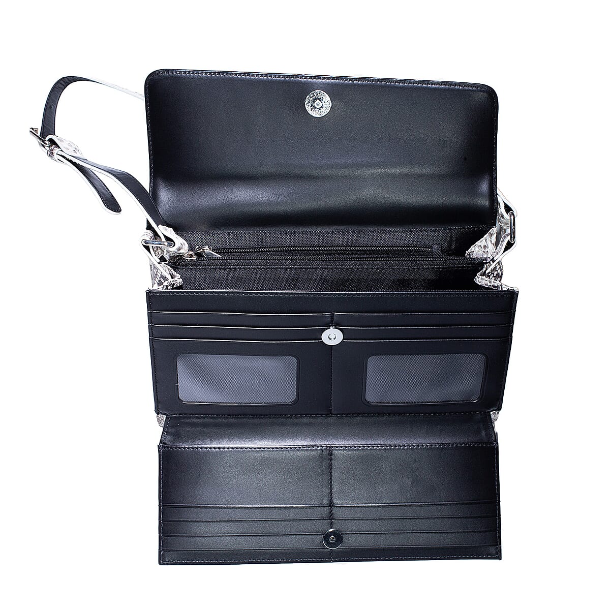 Grand Pelle Natural Genuine Python Leather Shoulder Flap Bag image number 5