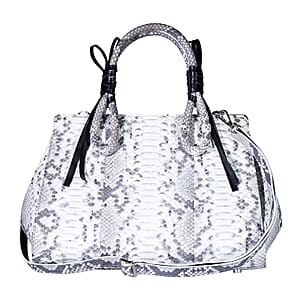 Grand Pelle Natural Genuine Python Leather Tote Bag
