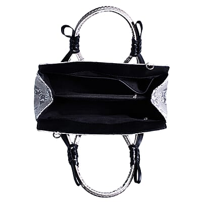 Grand Pelle Natural Genuine Python Leather Tote Bag