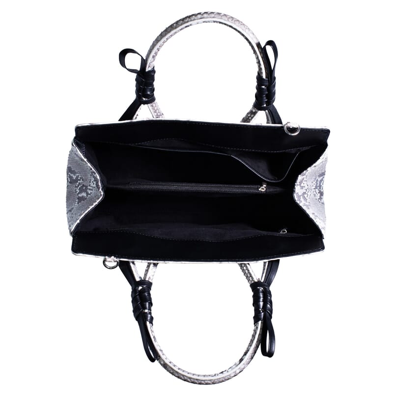 Grand Pelle Natural Genuine Python Leather Tote Bag