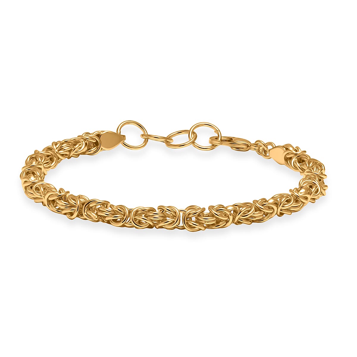 EverTrue Bronzella Collection Byzantine Chain Bracelet in 18K YG Plated Bronze (7.50 In) image number 0