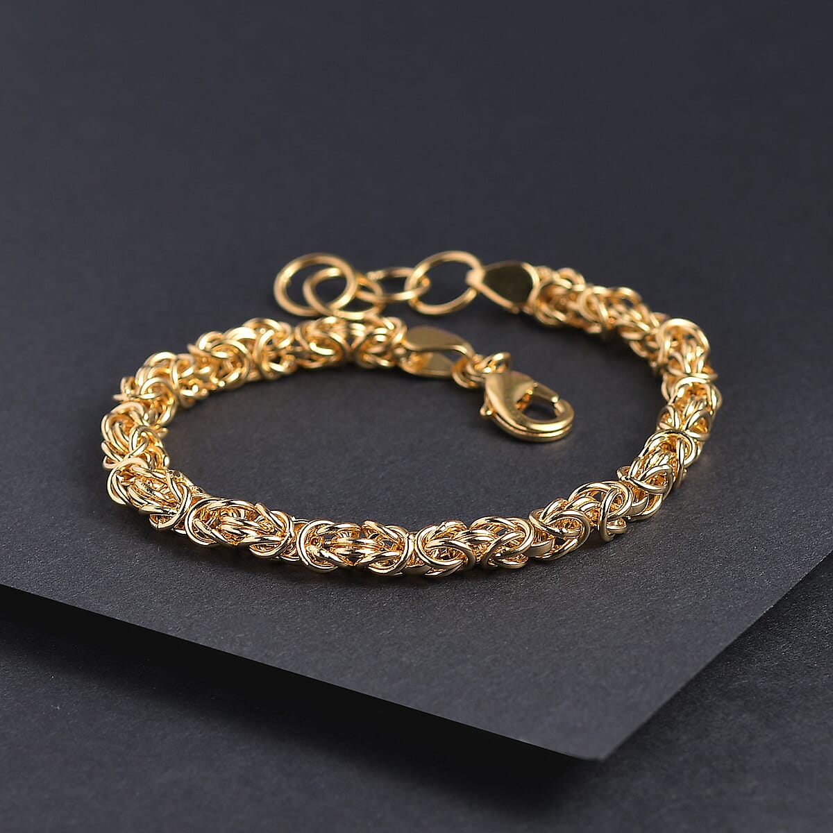 EverTrue Bronzella Collection Byzantine Chain Bracelet in 18K YG Plated Bronze (7.50 In) image number 1