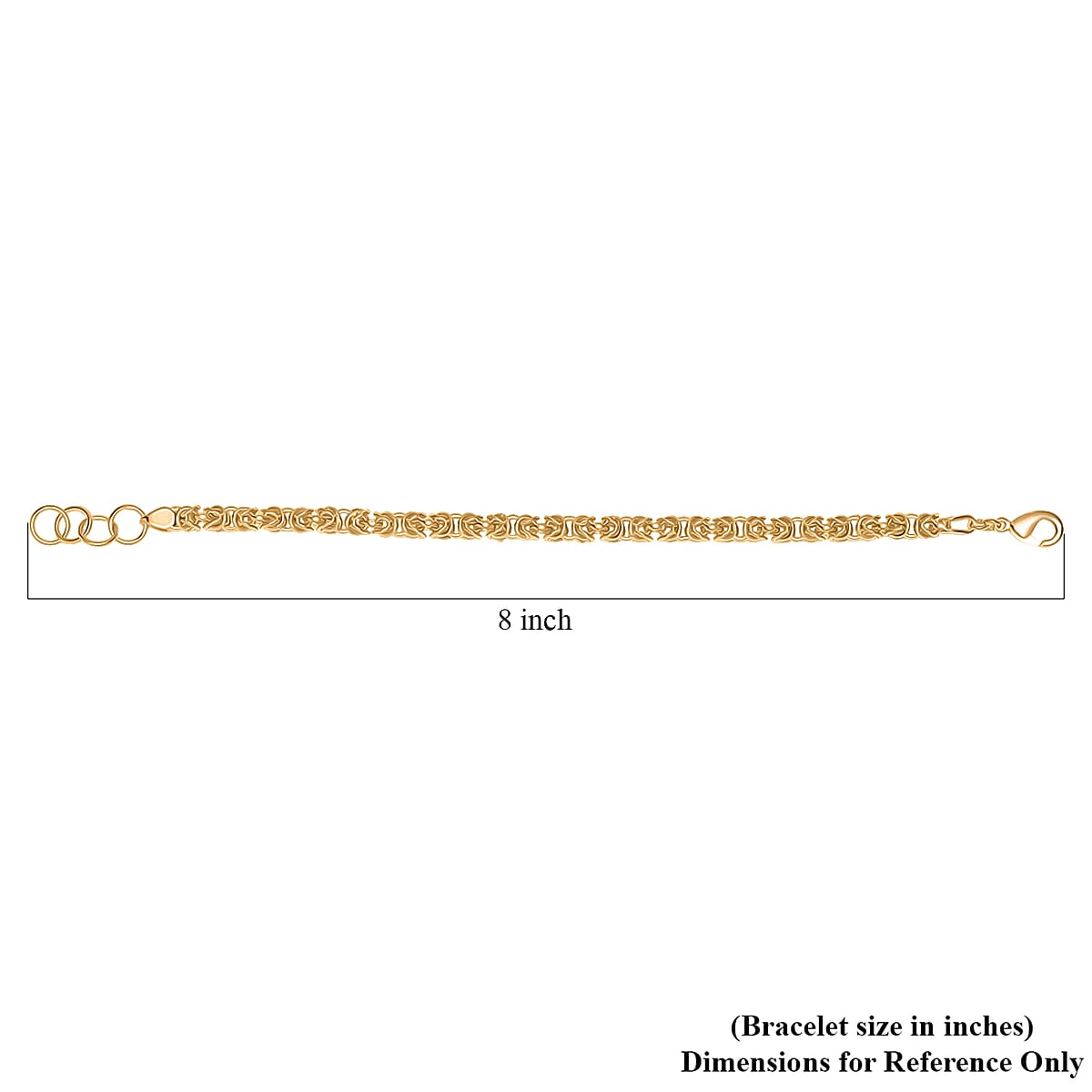 EverTrue Bronzella Collection Byzantine Chain Bracelet in 18K YG Plated Bronze (7.50 In) image number 5
