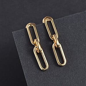 EverTrue Bronzella Collection Paper Clip Earrings in 18K YG Plated Bronze