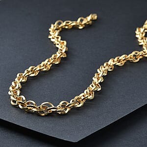 EverTrue Bronzella Collection Rolo (Belcher) Chain Necklace in 18K YG Plated Bronze 20 Inches