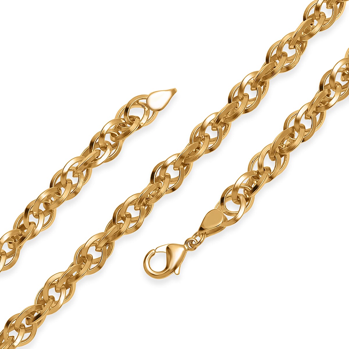 EverTrue Bronzella Collection Rolo (Belcher) Chain Necklace in 18K YG Plated Bronze 20 Inches image number 3