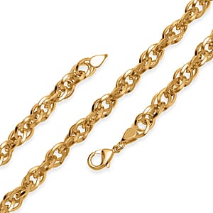 EverTrue Bronzella Collection Rolo (Belcher) Chain Necklace in 18K YG Plated Bronze 20 Inches
