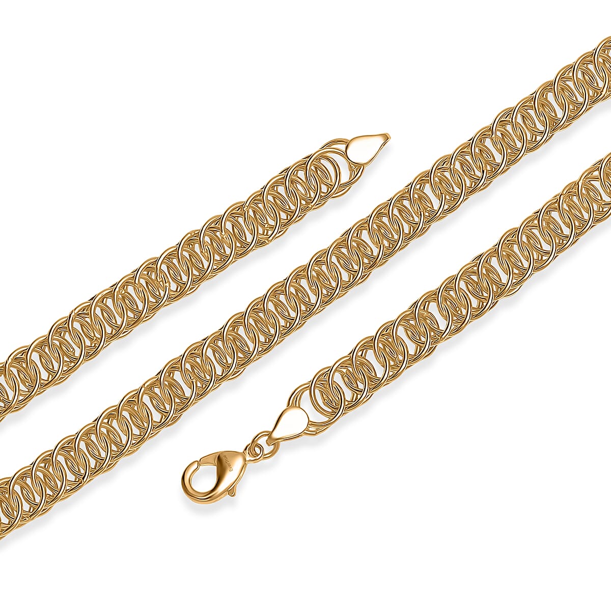 EverTrue Bronzella Collection Wheat Chain Necklace in 18K YG Plated Bronze 20 Inches image number 3
