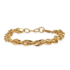 EverTrue Bronzella Collection Rolo (Belcher) Chain Bracelet in 18K YG Plated Bronze (7.50 In)