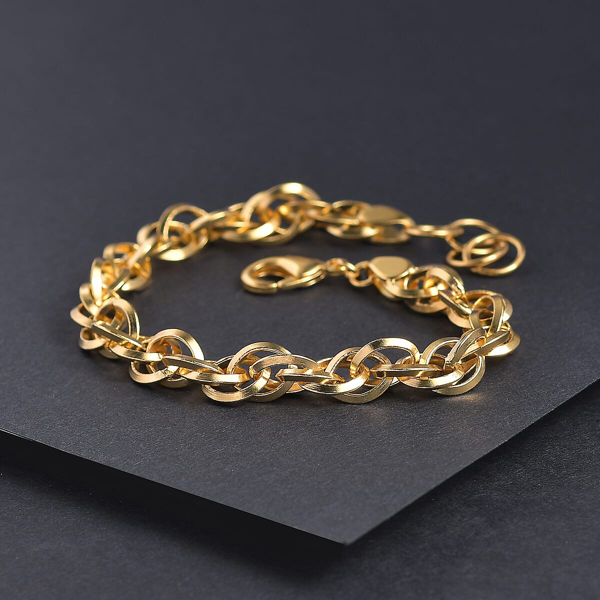 EverTrue Bronzella Collection Rolo (Belcher) Chain Bracelet in 18K YG Plated Bronze (7.50 In) image number 1
