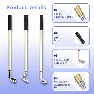 Set of 3 Mini Golf Club Design Pens