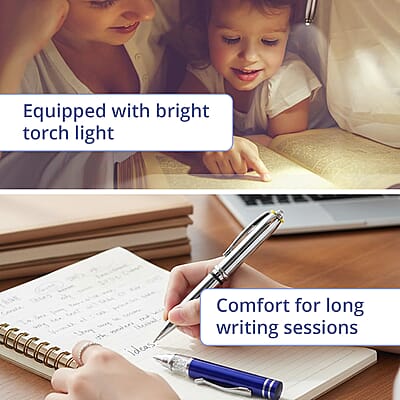 Set of 5pcs Crystal Lamp Pen - Multi Color