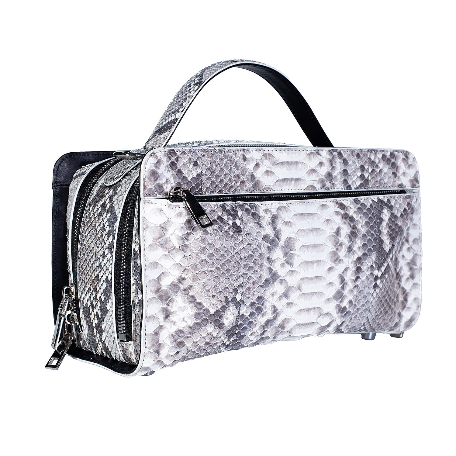 The Grand Pelle Handcrafted Natural Genuine Python Leather Bag with Shoulder Strap