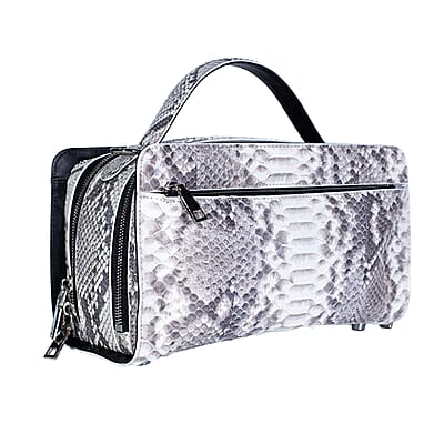 The Grand Pelle Handcrafted Natural Genuine Python Leather Bag with Shoulder Strap