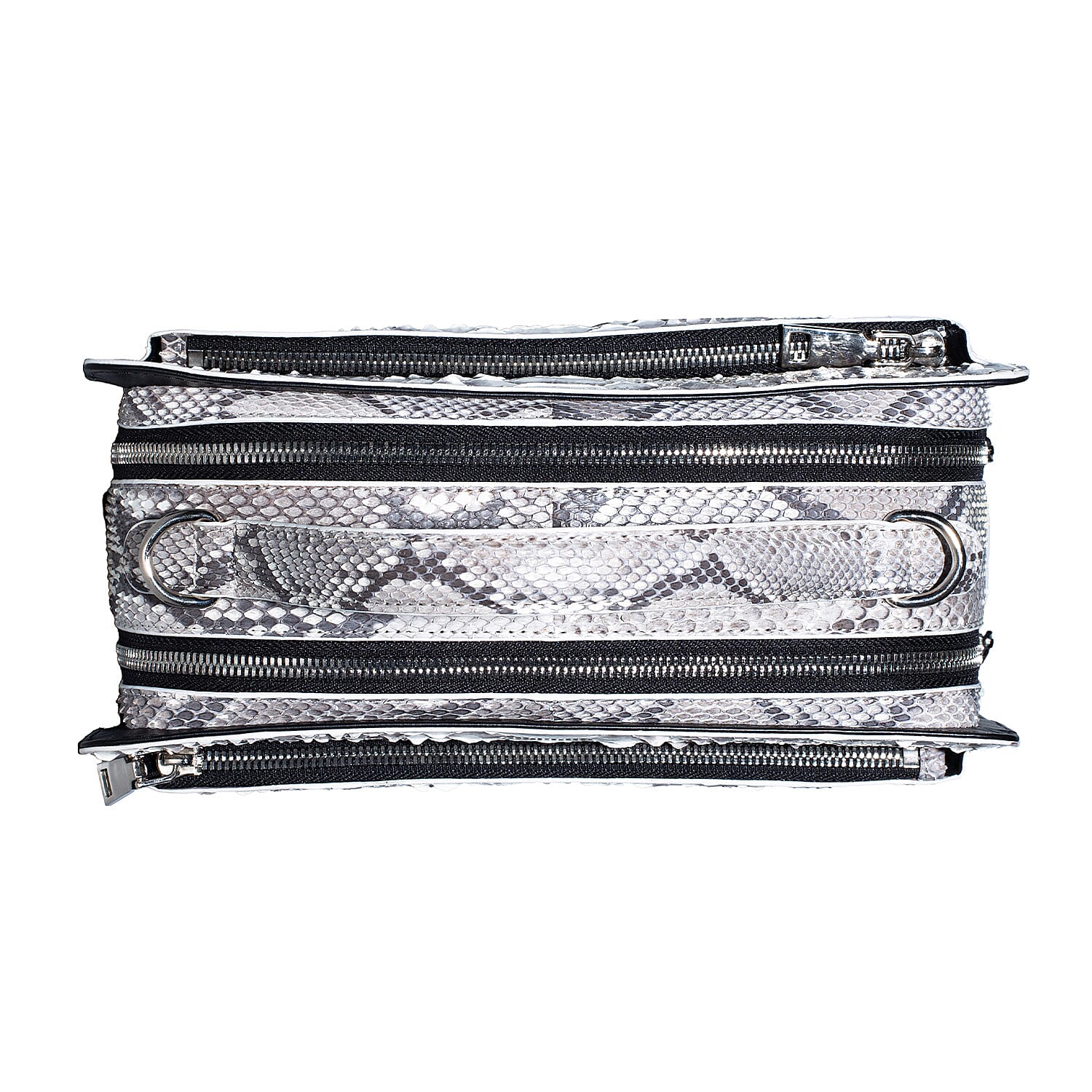 The Grand Pelle Handcrafted Natural Genuine Python Leather Bag with Shoulder Strap