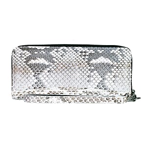Grand Pelle Natural Genuine Python Leather Wallet