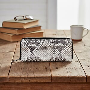 Grand Pelle Natural Genuine Python Leather Wallet