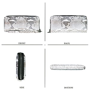 Grand Pelle Natural Genuine Python Leather Wallet