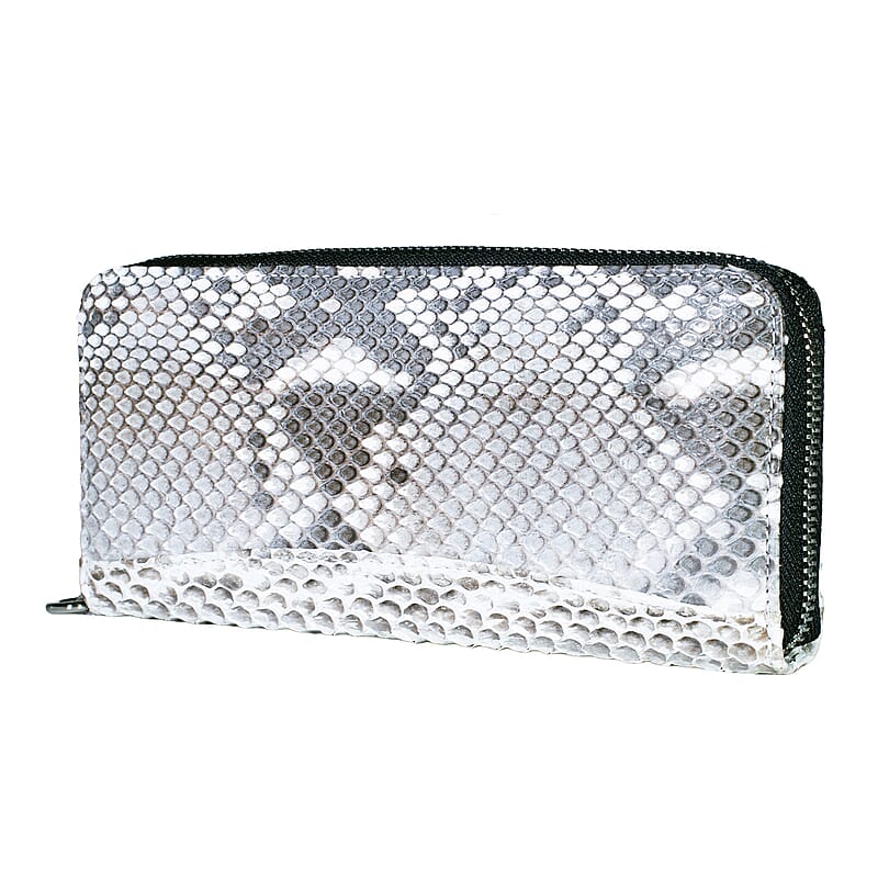 Grand Pelle Natural Genuine Python Leather Wallet
