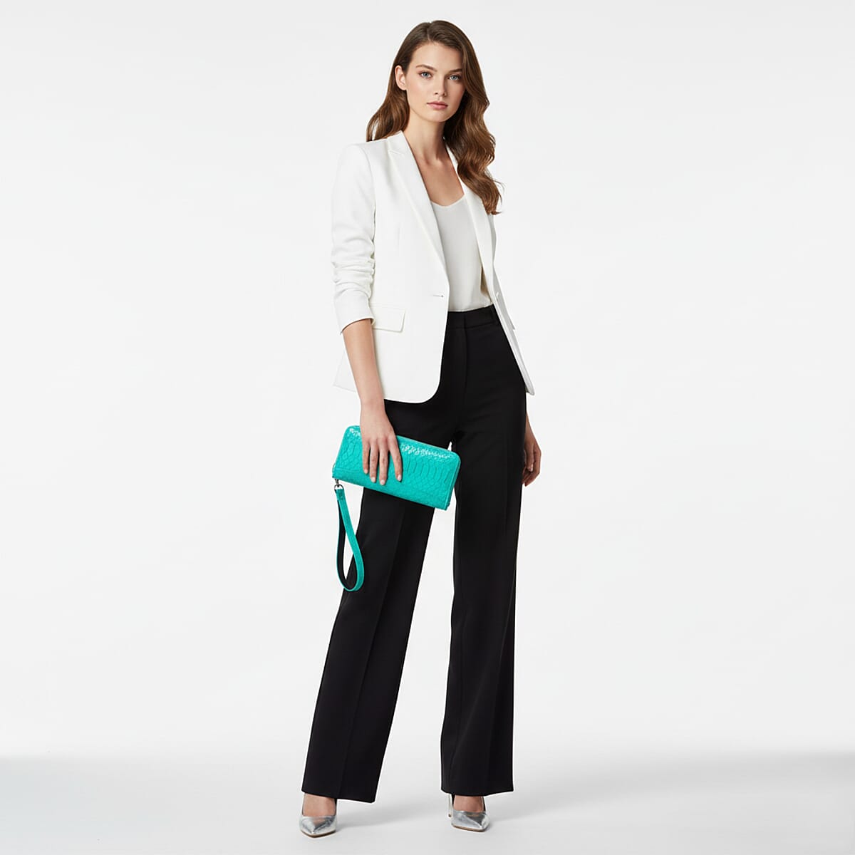 Grand Pelle Green Genuine Python Leather Wallet image number 2