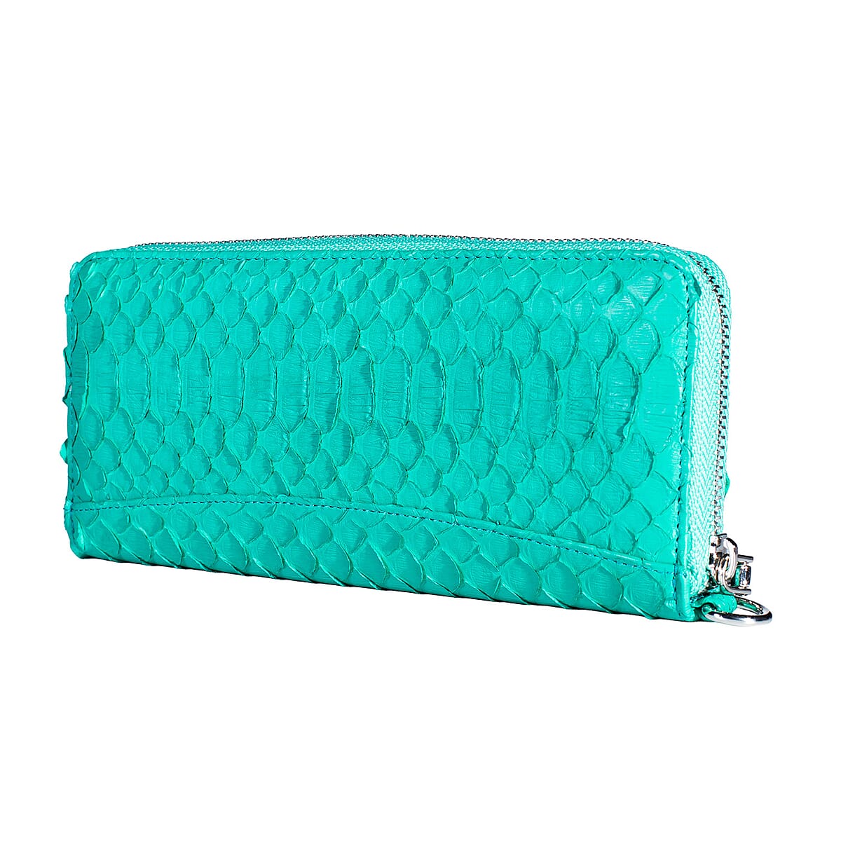 Grand Pelle Green Genuine Python Leather Wallet image number 4
